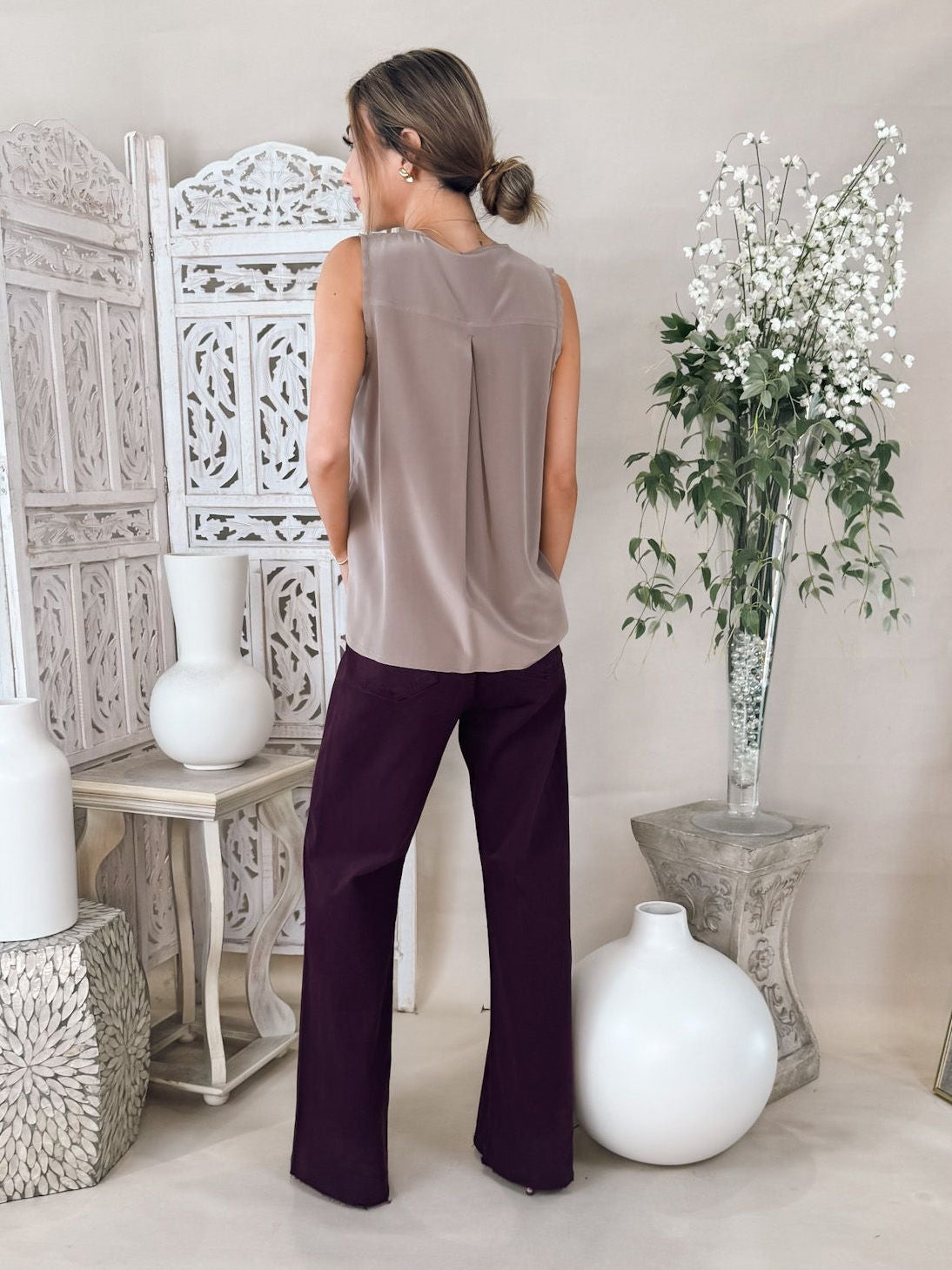 Go Silk Go Off The Chain Shell Top