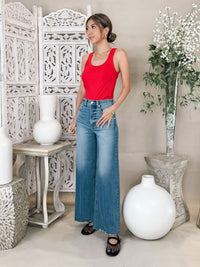 Pistola Lana Crop High Rise Ultra Wide Leg
