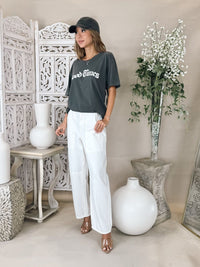 Enza Costa Utility Pant in Italian Denim