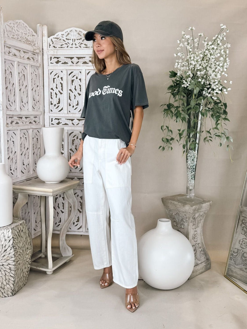 Enza Costa Utility Pant in Italian Denim