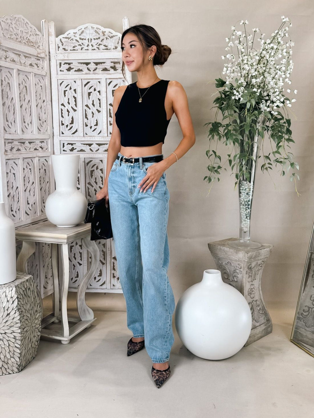 Pistola Wes High Rise Barrel Jean