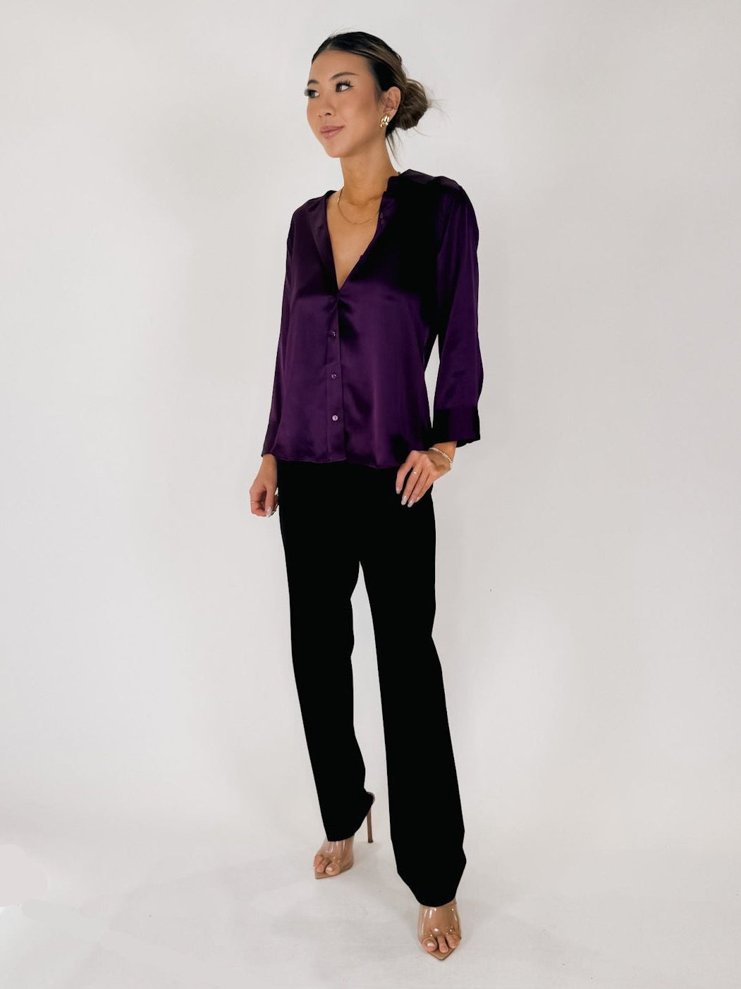 L'Agence Dani 3/4 Sleeve Blouse