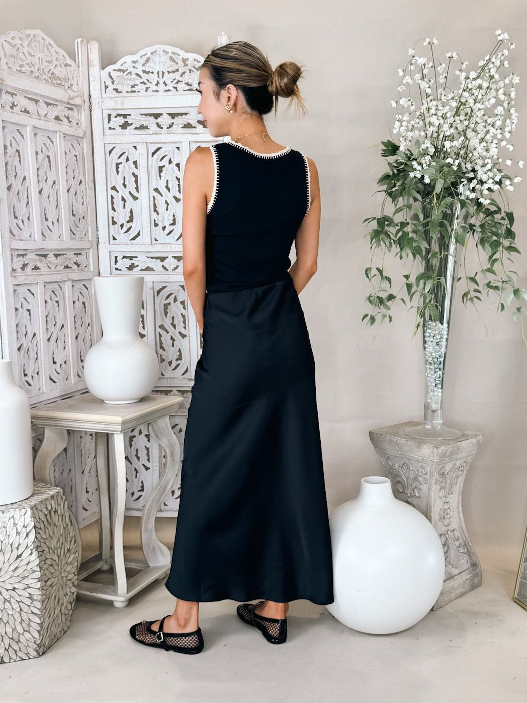 Z Supply Izabel Luxe Satin Skirt