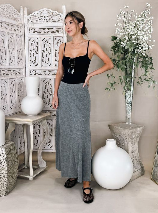 perfectwhitetee Liza Slub Jersey Skirt