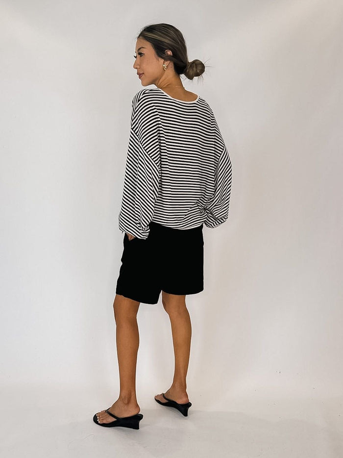 Frame The Striped Slouchy Sweater