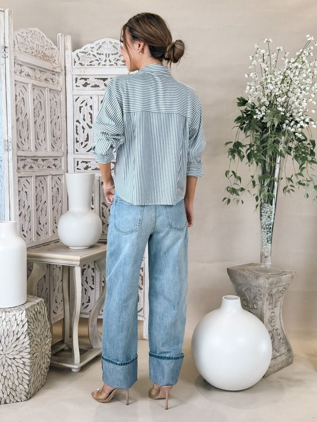 Splendid Nora Stripe Button Down