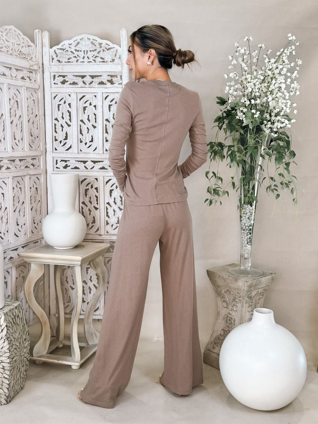 Enza Costa Cashmere Easy Cuffed Crew
