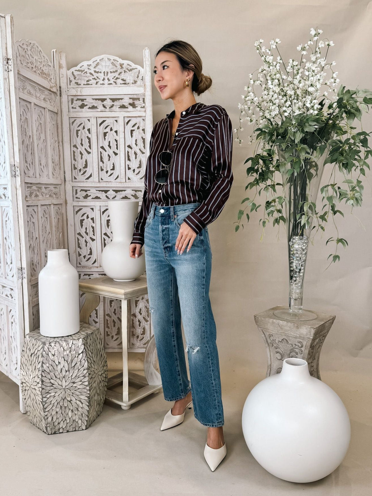 Pistola Cassie Super High Rise Straight Crop