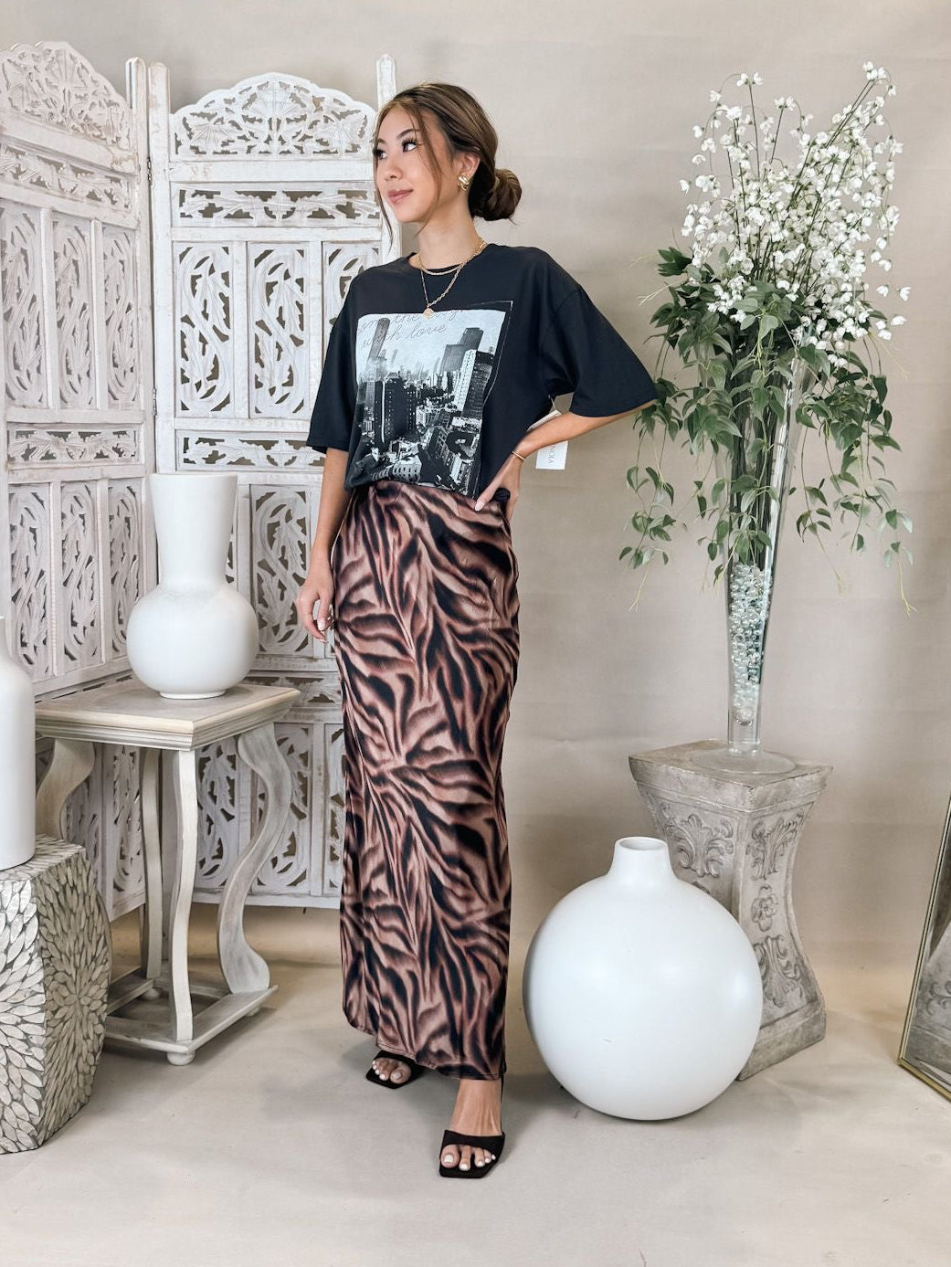 Bella Dahl Maxi Bias Skirt