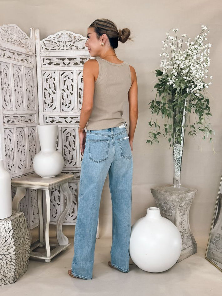 Pistola Wes High Rise Barrel Jean