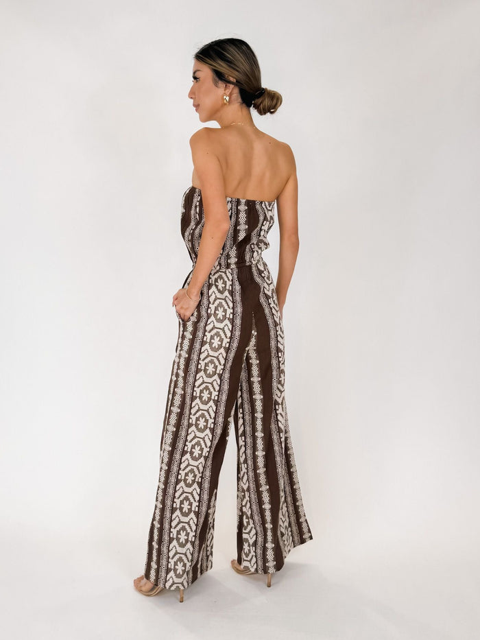 Elan Strapless Wide Leg Jumper