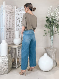Pistola Lana Crop High Rise Ultra Wide Leg