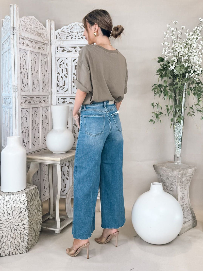 Pistola Lana Crop High Rise Ultra Wide Leg