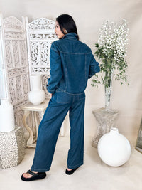 Bella Dahl Seamed Flap Pocket Shacket