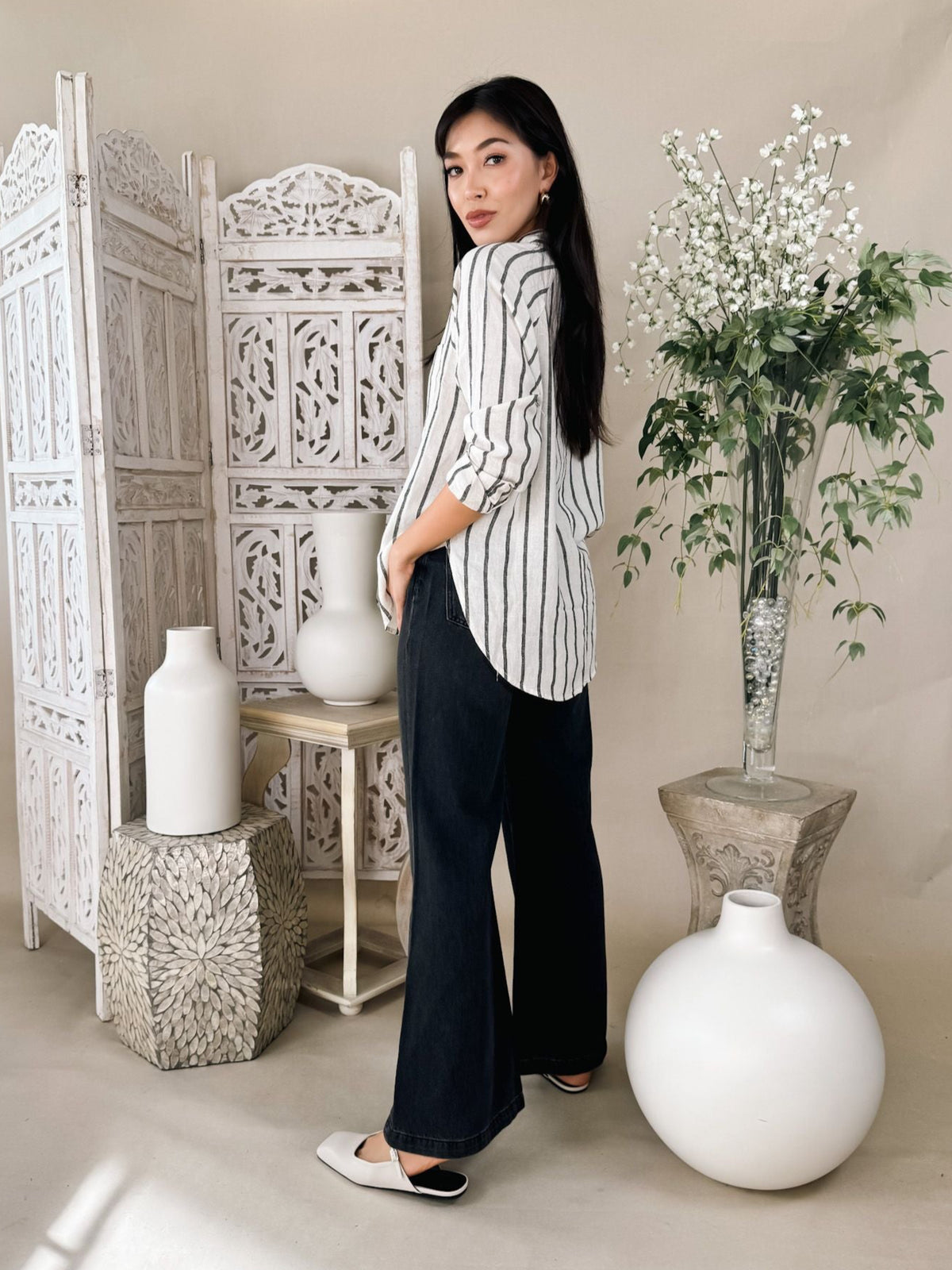 Pistola Jadyn Low Slung Palazzo Jean