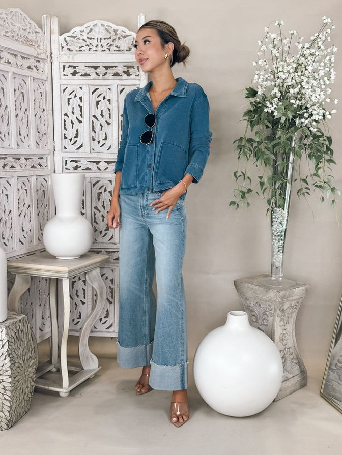 Pistola Lana Crop Cuffed H/R Ultra Wide Leg Jean