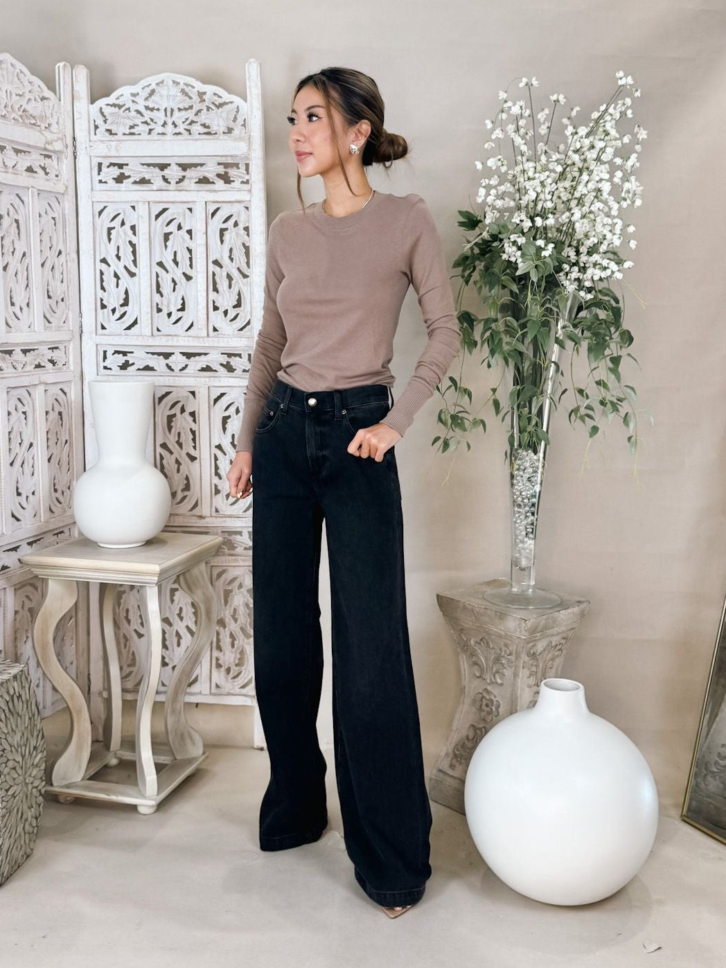 Pistola Jadyn Low Slung Palazzo Jean