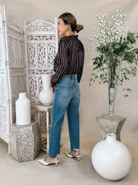 Pistola Cassie Super High Rise Straight Crop