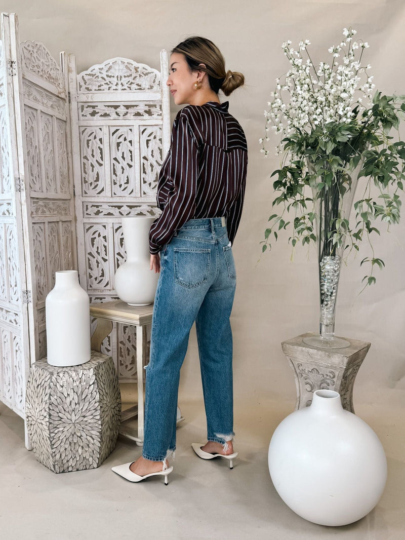 Pistola Cassie Super High Rise Straight Crop