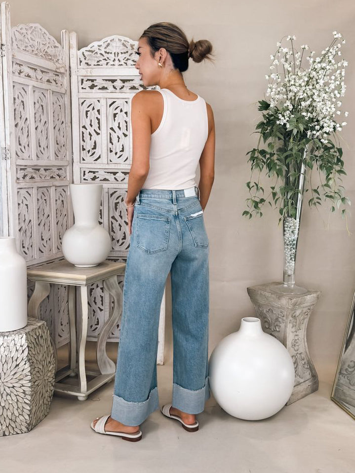 Pistola Lana Crop Cuffed H/R Ultra Wide Leg Jean