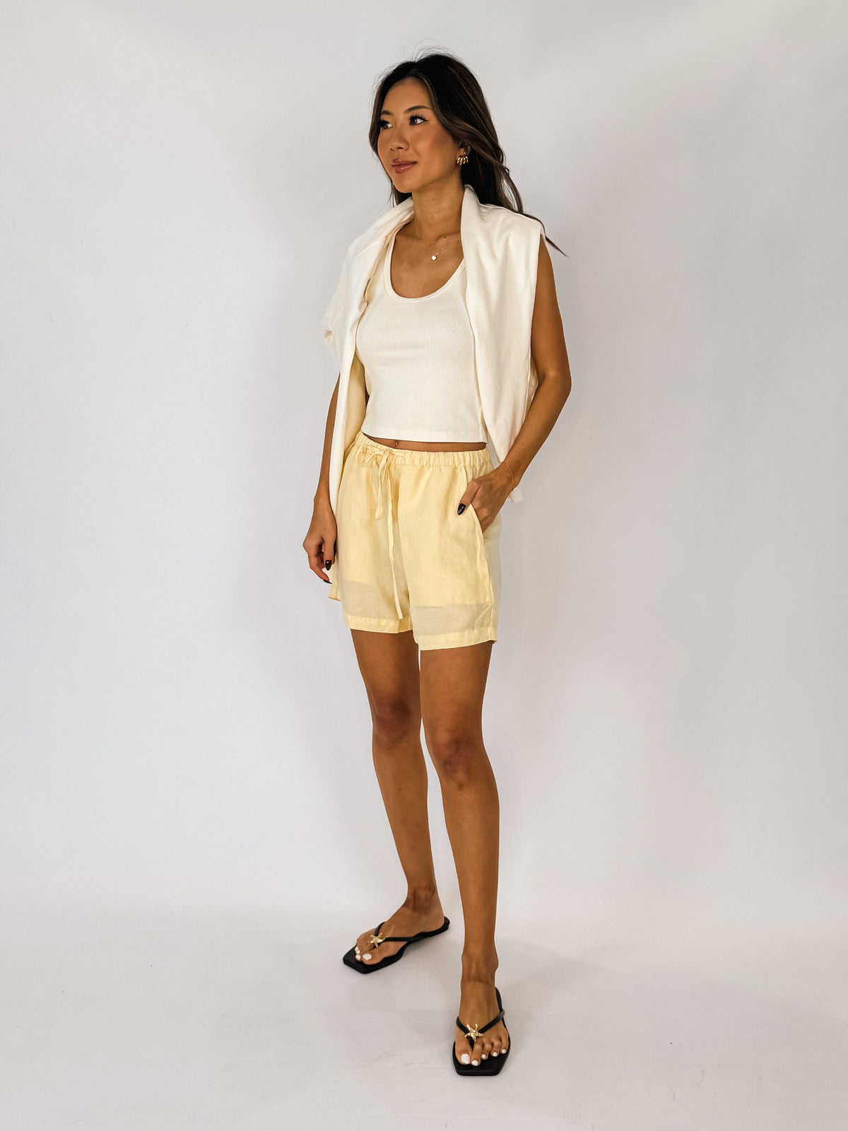 perfectwhitetee Blondie Structured Rib Bra Friendly Tank