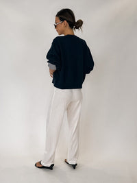 Frame The Stripe Cuff Sweatshirt