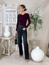 Enza Costa Silk Rib Essential Cardigan