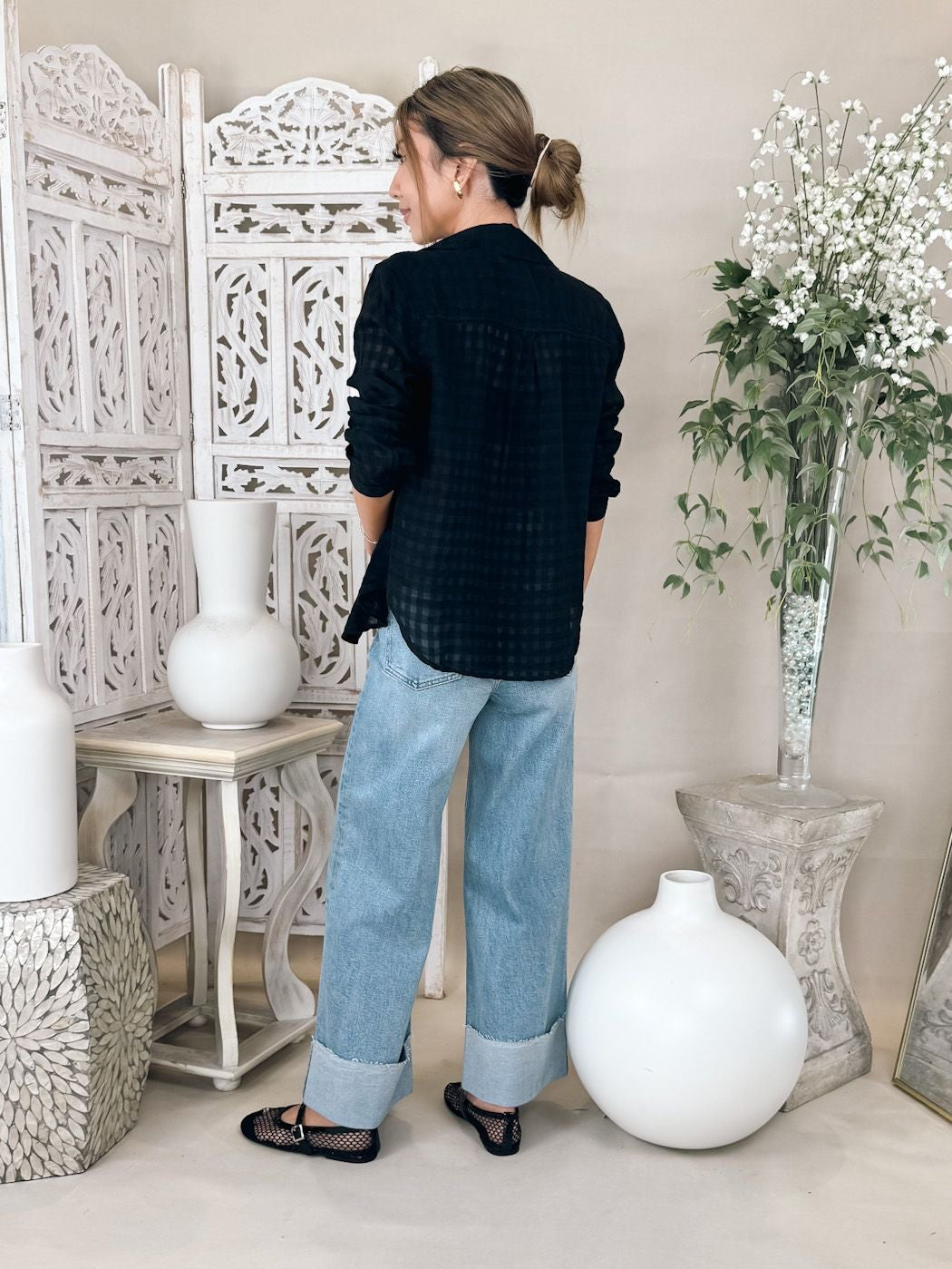 Pistola Lana Crop Cuffed H/R Ultra Wide Leg Jean