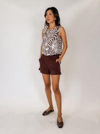 Bella Dahl S/L Boat Neck Split Back Top