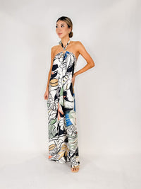 Elan Halter Ring Maxi Dress