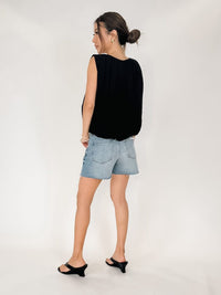 Pistola Kennedy Relaxed Mid Rise Cut Off Short
