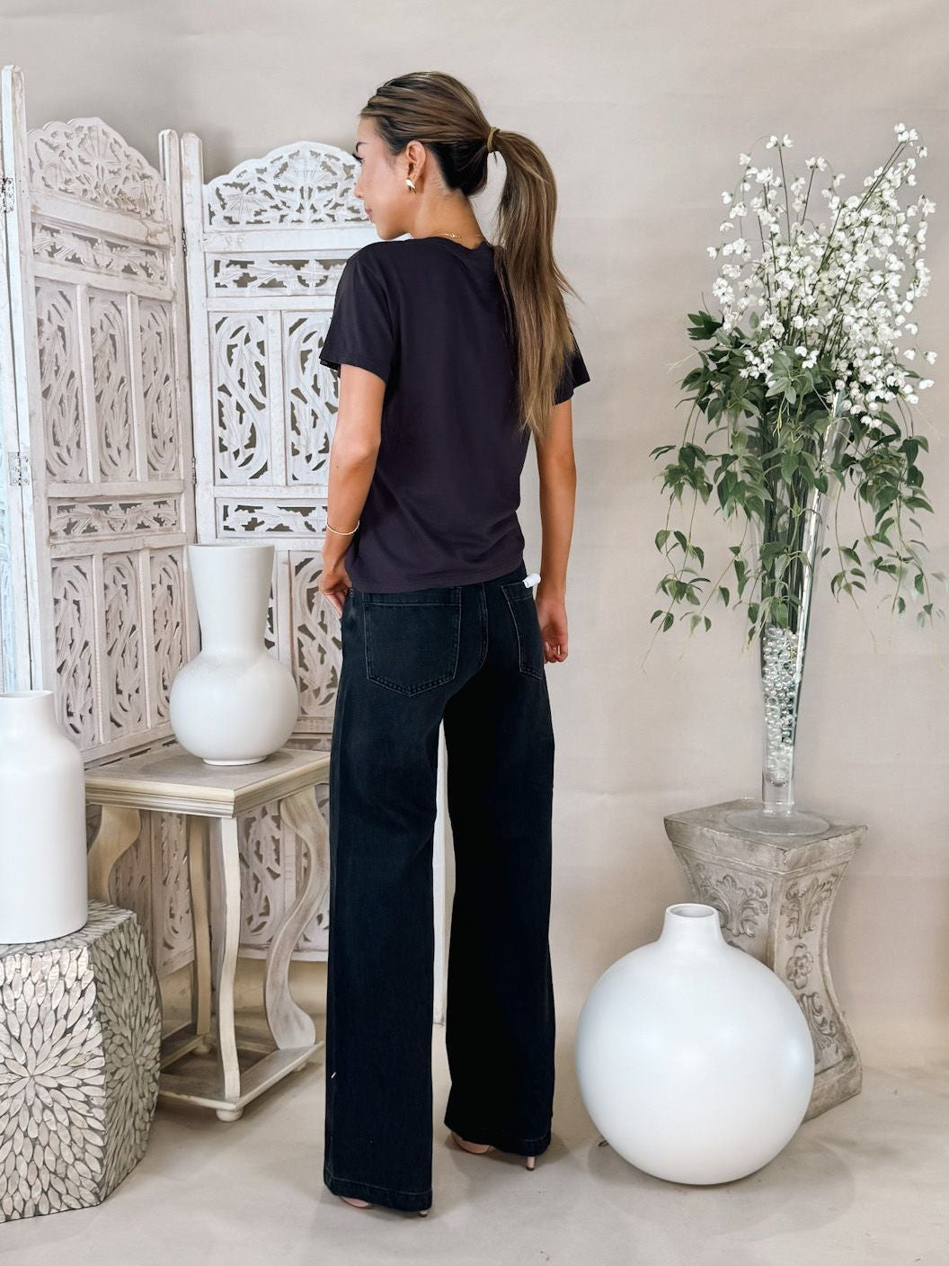 Pistola Jadyn Low Slung Palazzo Jean