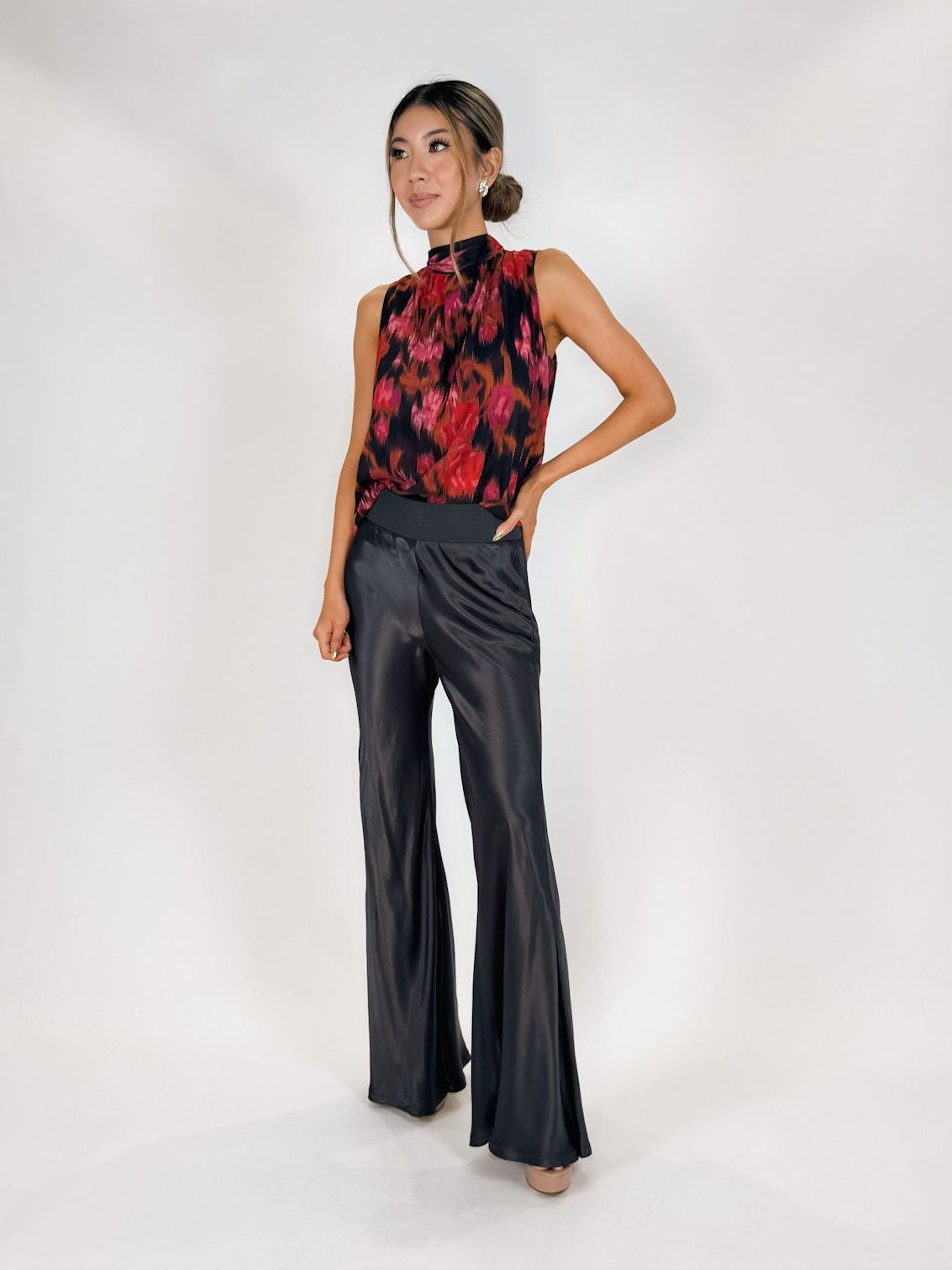 Enza Costa Satin Bias Cut Pant