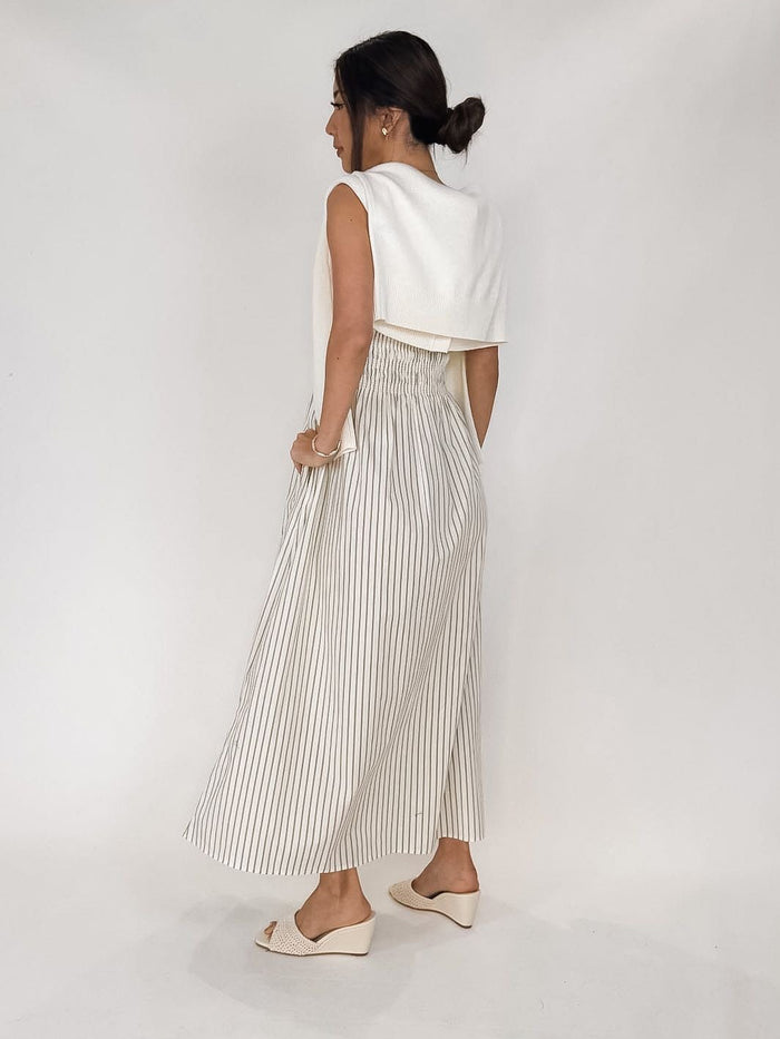 Pistola Bianca Shirred Bodice Dress