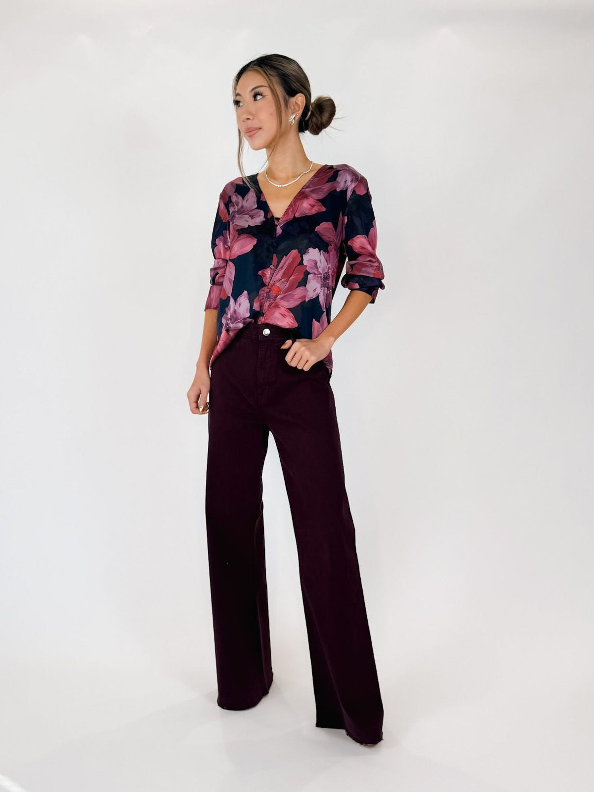 Hutch Long Sleeve Button Down Top