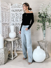 Pistola Wes High Rise Barrel Jean