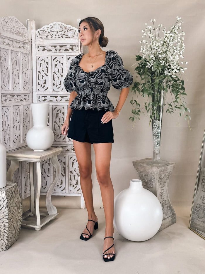 Dress To Waves Embroidery Cotton Blouse