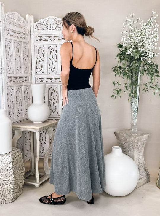 perfectwhitetee Liza Slub Jersey Skirt