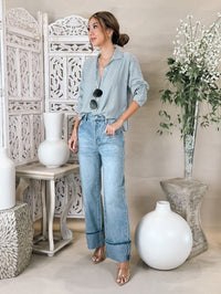 Splendid Nora Stripe Button Down