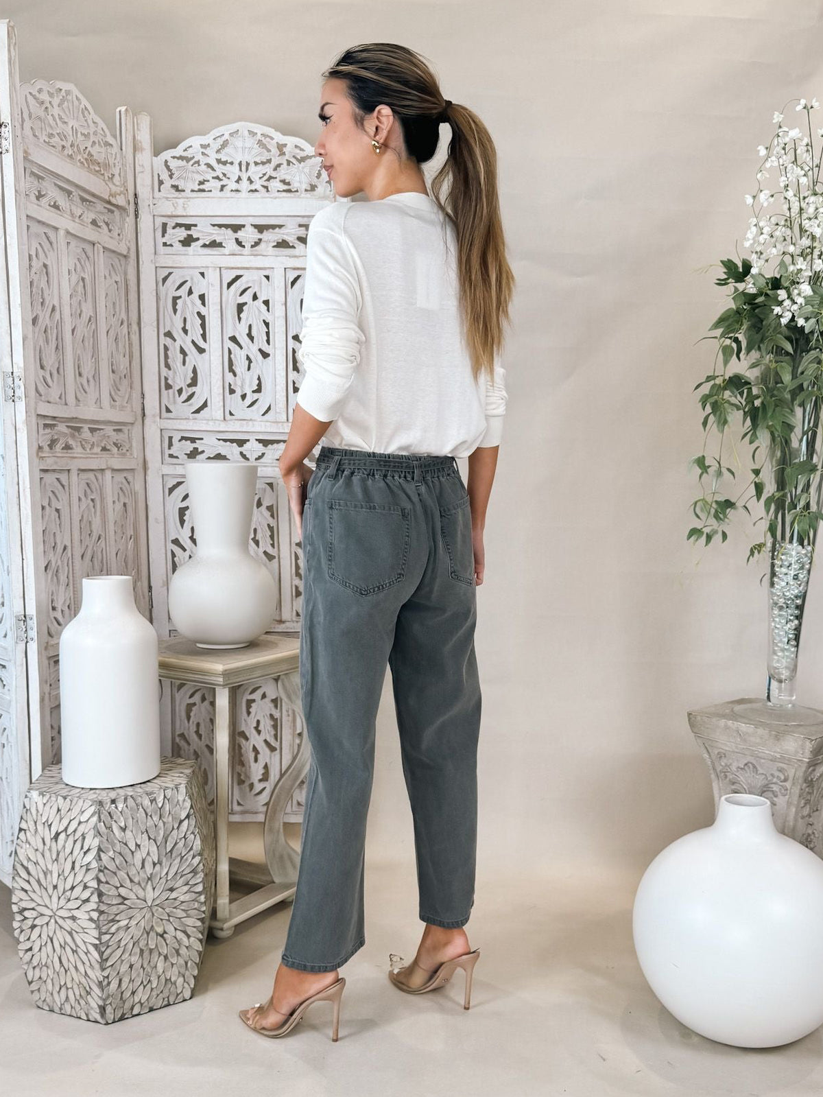 Enza Costa Silk Knit V-Neck Cardi