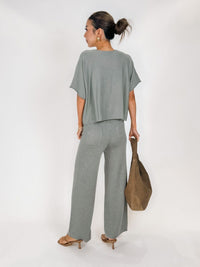 Splendid Christa Crop Sweater Pant