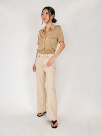 Pistola Tate Crop H/R Bowed Leg