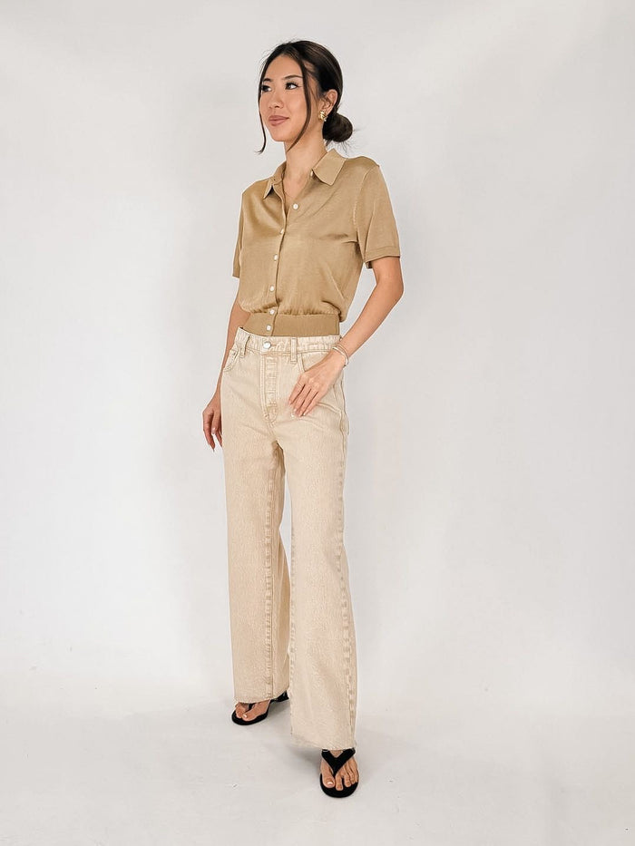 Pistola Tate Crop H/R Bowed Leg