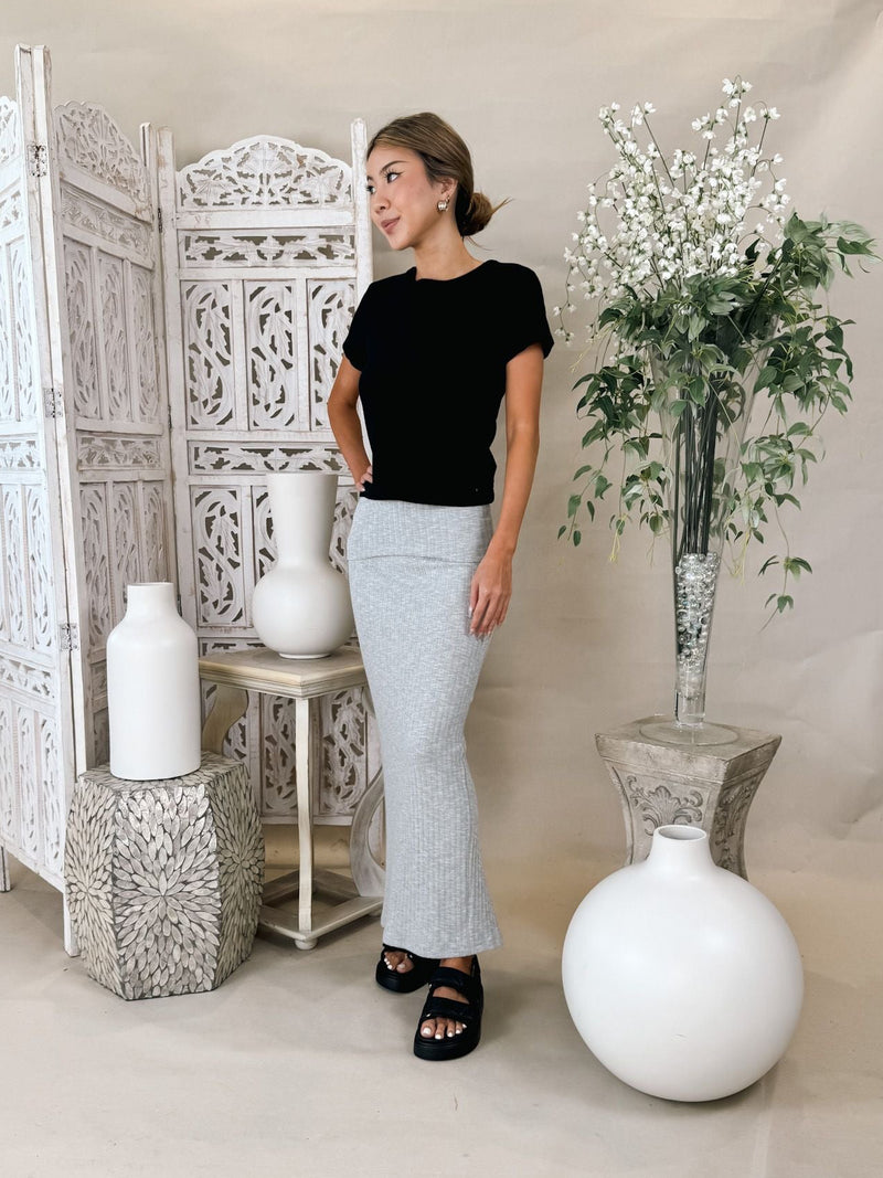 Stillwater The Hygge Rib Fold Over Skirt
