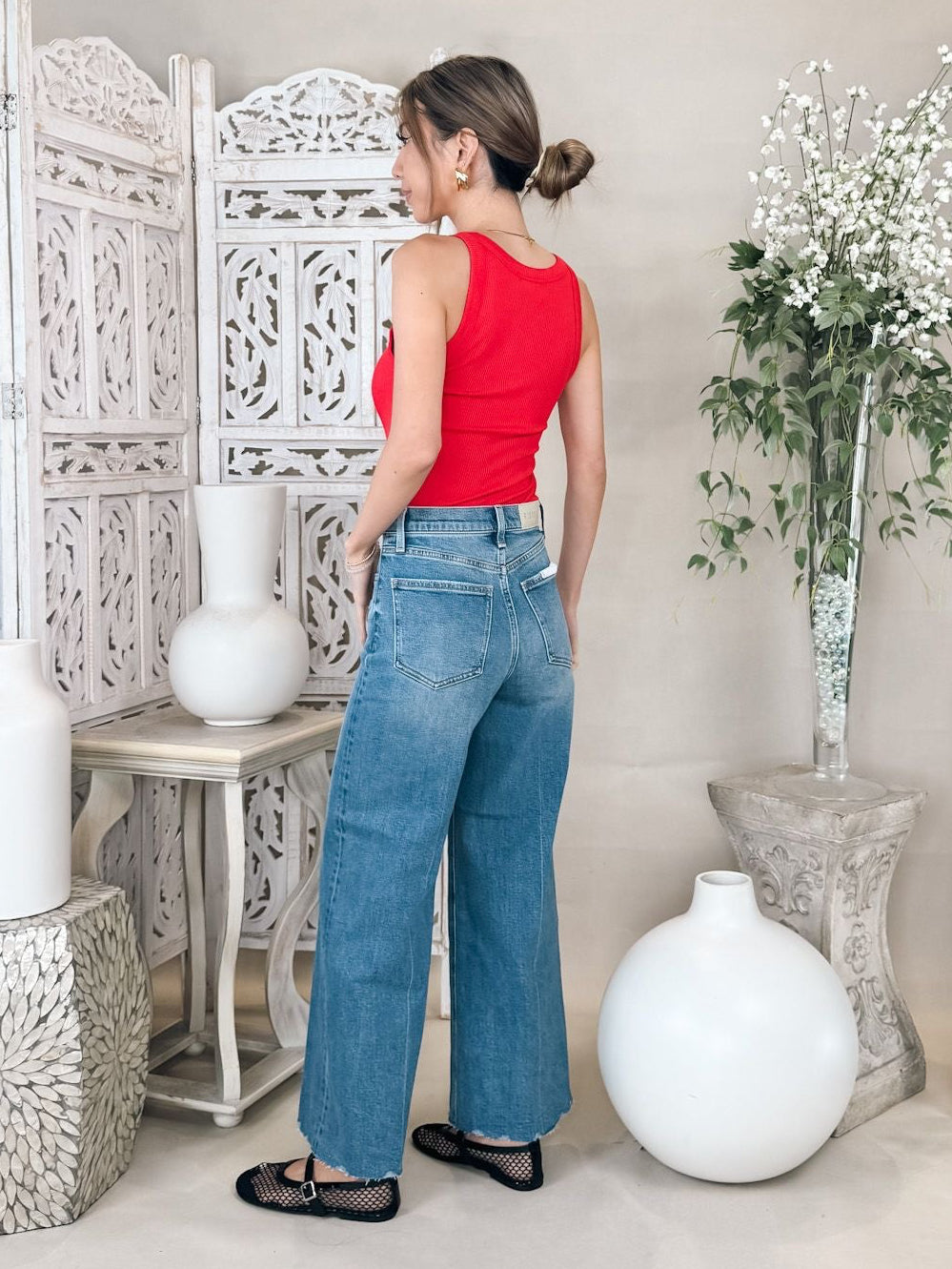 Pistola Lana Crop High Rise Ultra Wide Leg