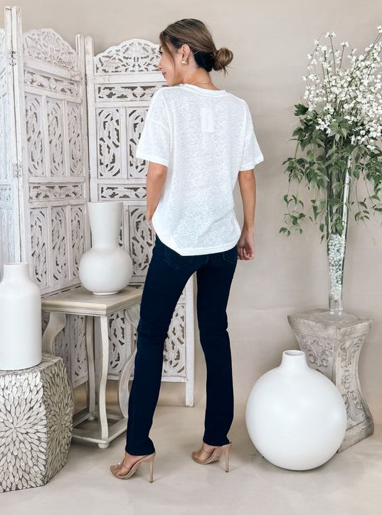 Mother The Mid Rise Dazzler Ankle Jean