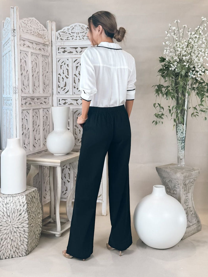 Bella Dahl Contrast Trim Shirt