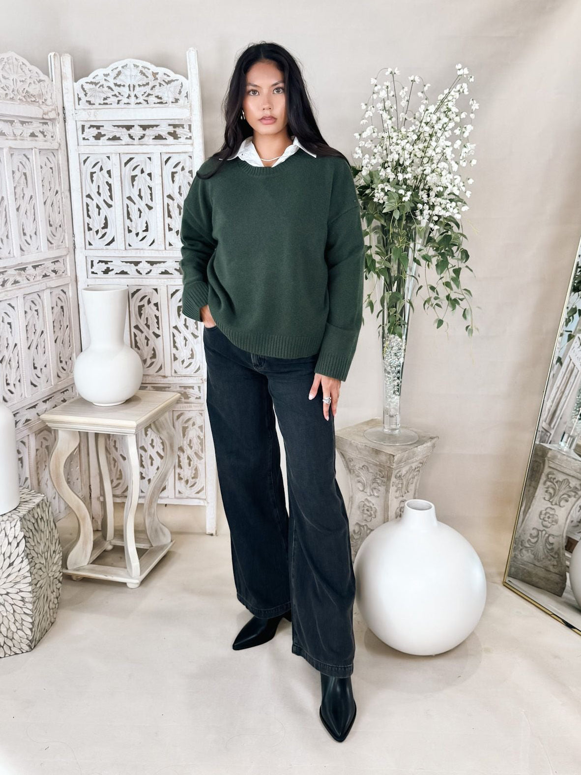 Pistola Jadyn Low Slung Palazzo Jean