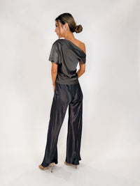 Enza Costa Satin Bias Cut Pant