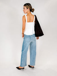 Z Supply Luna High Rise Crop Bowed Jean